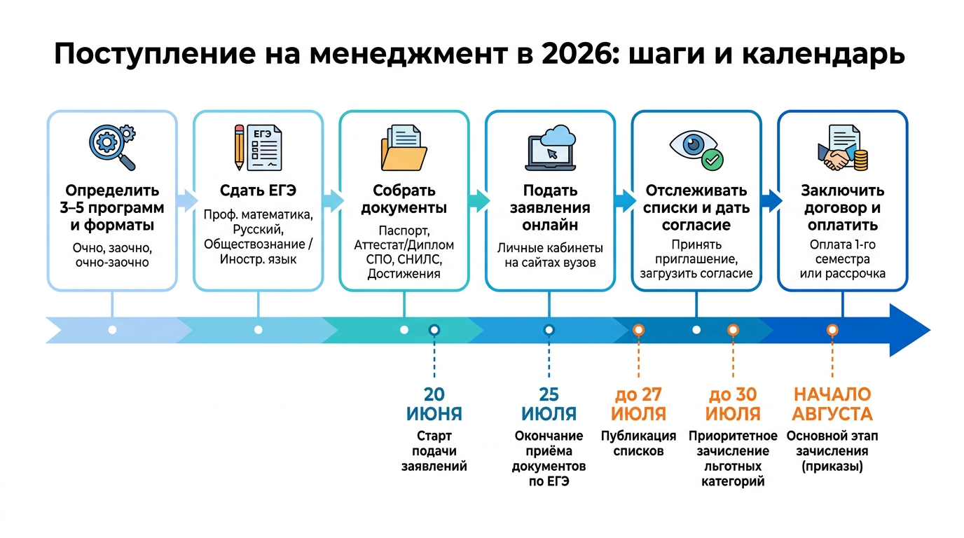 Поступление на менеджмент в 2026